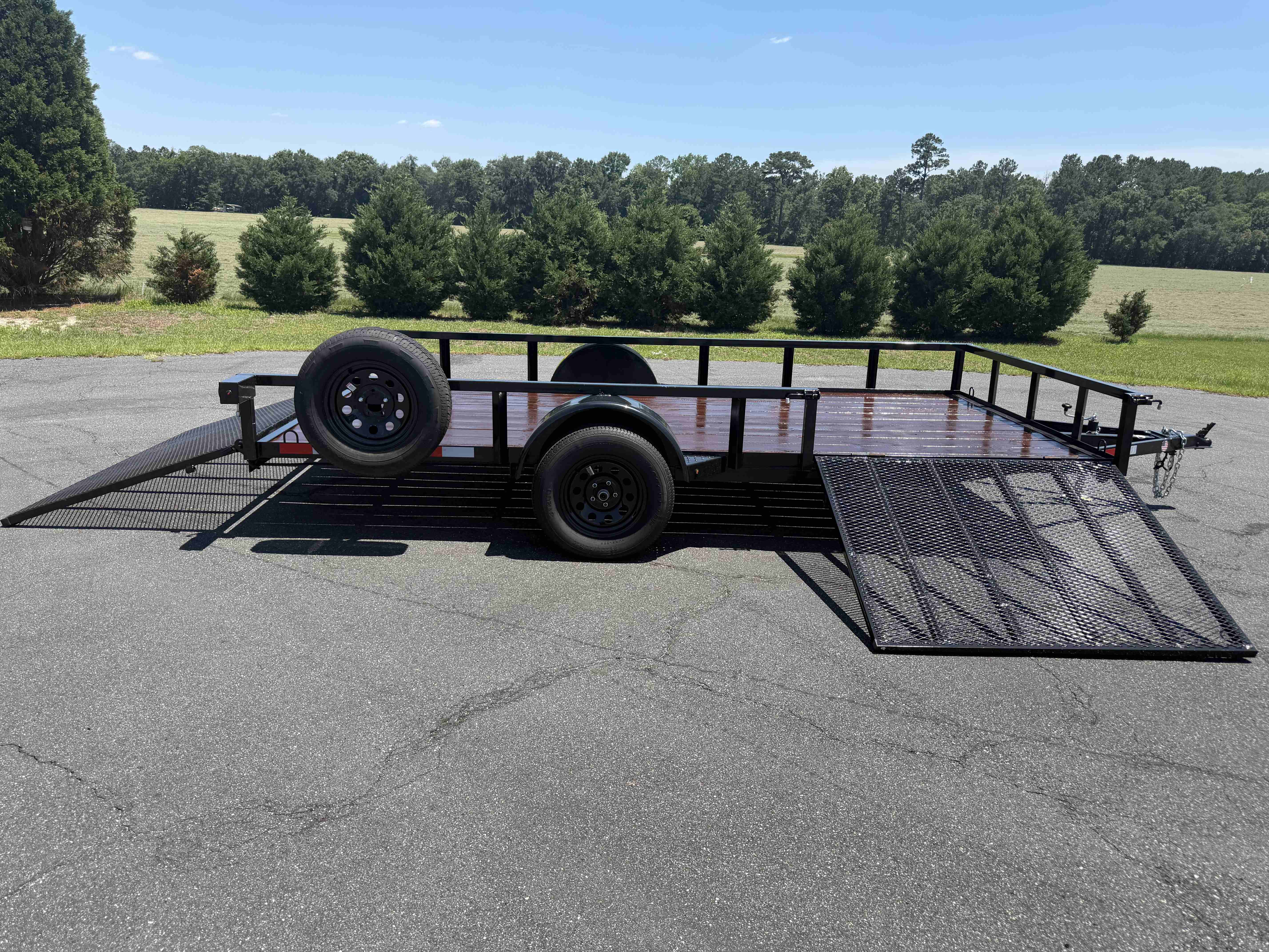 7' x 14' D2E ATV Trailer — view 1 of 3 — available for rent at HAPPY HITCH Trailer Rentals, Ellabell GA