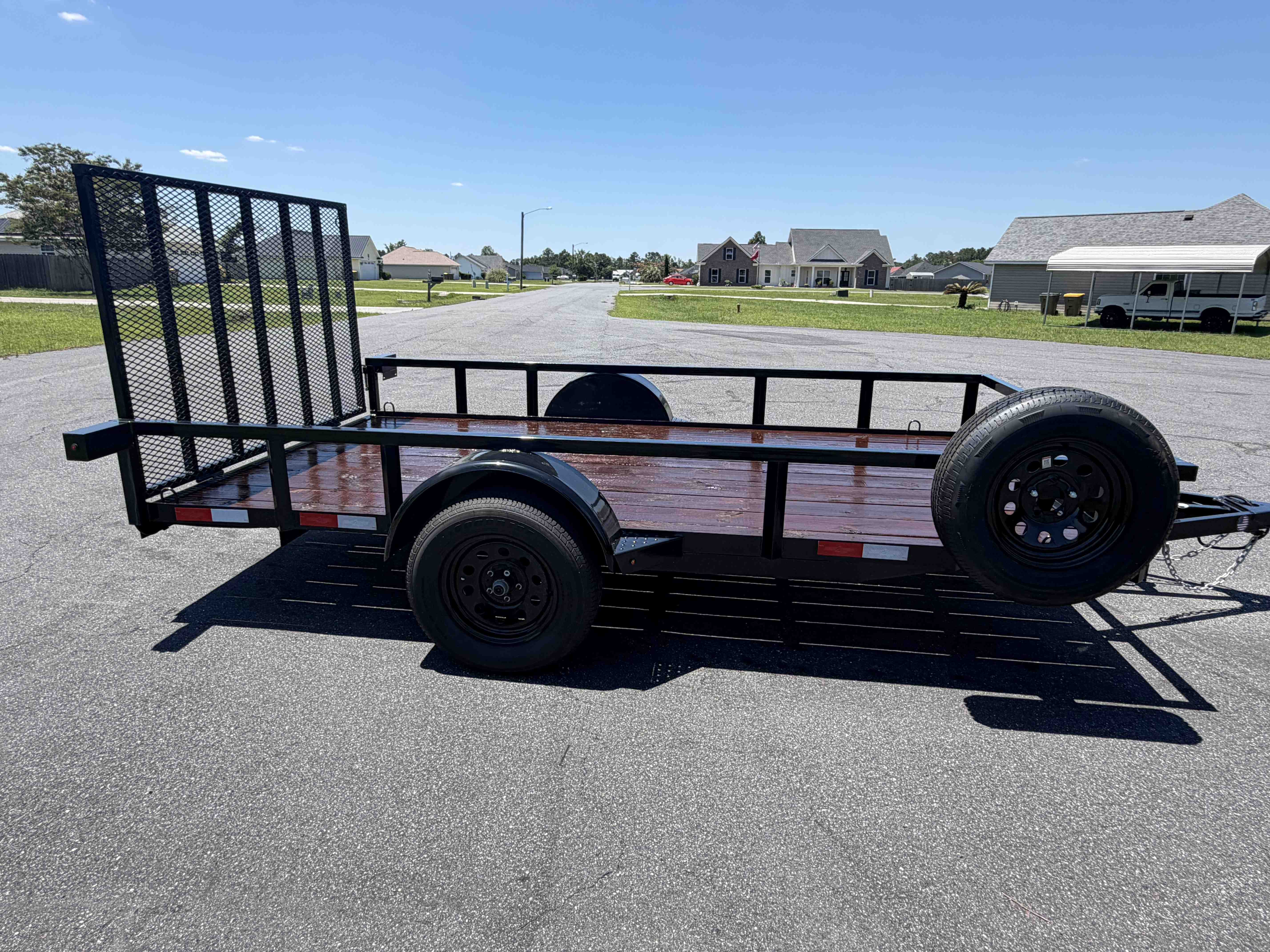 6' x 12' D2E Utility Trailer — view 1 of 4 — available for rent at HAPPY HITCH Trailer Rentals, Ellabell GA